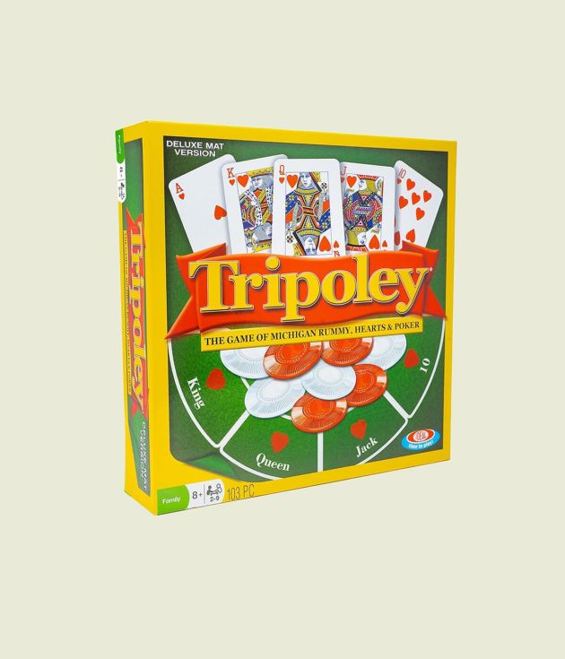 Tripoley poker-style board game